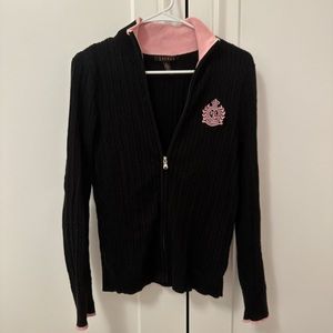 Lauren Ralph Lauren Zip Up Knit